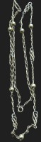 Auktion 371<br>Amerik. Doublekette "FBM" mit Kugeln, L-40 cm