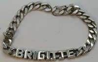 Auktion 371<br>massives Silber-Armkette "Brigitte" L-20 cm, 17,88