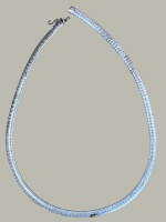 Auktion 371<br>Silber Halskette-835-, L-ca. 43 cm, 35,6 gr., Sicherheitsacht