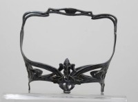 Auktion 371<br>Jugendstil-Zinn-Schalenhalter, wohl WMF, ca. H-12cm  ca. D-10cm
