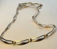 Auktion 371<br>Silbercollier -925- mit beweglichen Gliedern, L-ca. 45 cm, 12,3 gr.