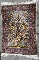 Auktion 371 / Los 13020 <br>Seidenteppich, wohl Hereke, 90x61 cm