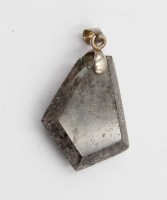 Auktion 371<br>Bergkristall-Anh&auml;nger mit 925er Silbermontur, ca. L-4cm