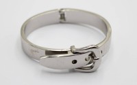 Auktion 371 / Los 1249 <br>Modeschmuck-Armband in G&uuml;rtelform, ca. D-6cm