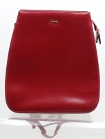 Auktion 371<br>Damen-Rucksack, PICARD, rotes Leder, Tragespuren, ca. 28 x 27cm