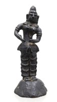 Auktion 371<br>Bronzestatue einer hinduistischen Gottheit m&ouml;glicherweise Parvati, Indien, ca. H-23cm