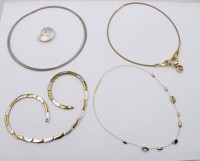 Auktion 371<br>5x Pierre Lang-Schmuck, 4x Ketten 1x Anh&auml;nger o.&auml;., ca. L-40cm