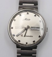 Auktion 371<br>Vintage-Armbanduhr, Mido Ocean Star Datoday Commander, Krone lose, Zeiger nicht einstellbar, Werk l&auml;uft an?D-3,7cm, optisch gute Erhaltung