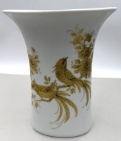 Auktion 371<br>Designer Vase "Kaiser" Melodie, Dekor Nossek, H-21 cm, B-15 cm
