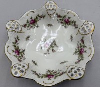 Auktion 371<br>kl. Schale "Rosenthal" Moliere, Moosrose, D-20 cm