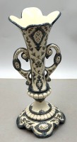 Auktion 371<br>hohe Gr&uuml;nderzeit-Henkelvase, H-32,5 cm