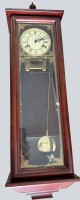 Auktion 371 / Los 2165 <br>vintage Wanduhr, Holzgeh&auml;use, 60/70-er Jahre, Werk l&auml;uft,