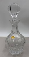 Auktion 371<br>Bleikristall Lik&ouml;rkaraffe mit Handschliff