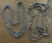 Auktion 371<br>Strass Collier und lange Halskette
