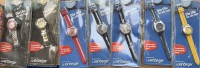 Auktion 371<br>7x Vintage Quartz Armbanduhren "Weinberger", unbenutzt in OVP, Lagerungsspuren, wohl 70/80-er Jahre