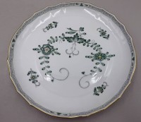 Auktion 371 / Los 8212 <br>Schale "Meissen" indisch gr&uuml;n, H-4 cm, D-18 cm