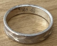 Auktion 372<br>Silberring-925-, RG 60, 3,73 gr