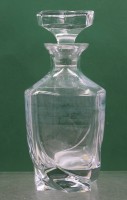 Auktion 372<br>Karaffe im "Tourbillon"-Stil, Cristal France, ca. H-25cm