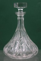 Auktion 372 / Los 10017 <br>sch&ouml;ne Karaffe, beschliffen, ca. H-24,5cm