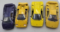 Auktion 372<br>4x Automodelle 1:18 von Burago, alles Lamborghini