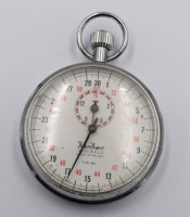 Auktion 372<br>Stoppuhr, Hanhart, &auml;lter, Werk l&auml;uft, D-5cm