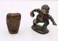 Auktion 372<br>2x Glutt&ouml;ter aus den 50/60er Jahren, Bronze, ca. H-3 u. 4,3cm