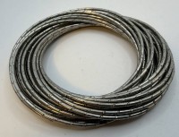 Auktion 372 / Los 1047 <br>ca. 25 Armreifen, wohl Edelstahl