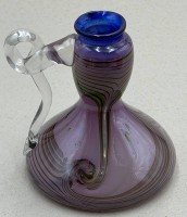 Auktion 372<br>Studio-Glasvase, sign. "Eisch" 1978, H-15 cm, D-unten 14 cm
