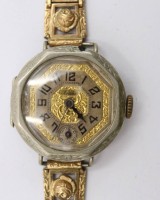 Auktion 372 / Los 2028 <br>Vintage-Damen-Armbanduhr, Anita, Werk l&auml;uft kurz an, Tragespuren, ca. D-2,5cm