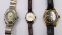 Auktion 372 / Los 2029 <br>3x div. Damen-Armbanduhren, Kienzle, Erguel uns Onsa Automatic, Werke laufen, getragene Erhaltungen, ca. D-2 bis 3cm
