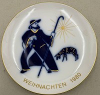 Auktion 372<br>Weihnachtsteller 1980 "KPM" Berlin, D-19,5 cm