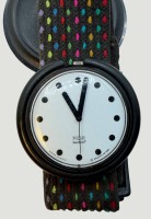 Auktion 372<br>Pop Swatch aus dem Jahr 1988, orig. Stoffband, gute Erhaltung
