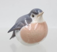 Auktion 372<br>Rotkehlchen, Royal Copenhagen, naturalistsich staffiert, Modellnr. 2266, ca. H-6,5cm