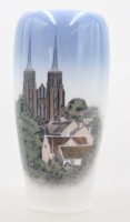 Auktion 372<br>Vase, Royal Copenhagen, Roskilde Dom, ca. H-17cm