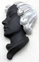 Auktion 372<br>Wandkopf, M&auml;dchenportrait, wohl  Ruscha, H-22 cm