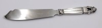 Auktion 375<br>Tortenmesser, Georg Jensen, Sterlinggriff, ca. L-26,8cm