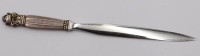 Auktion 372 / Los 11045 <br>Brief&ouml;ffner, Georg Jensen, Acorn, Sterling-Griff, L-15,5cm