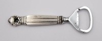 Auktion 372 / Los 11048 <br>Flaschen&ouml;ffner, Sterling Silbergriff, Georg Jensen, Acorn, D&auml;nemark, L-11,5cm