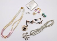 Auktion 372<br>kl. Lot Modeschmuck, 8 Teile