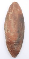 Auktion 372<br>Terrakotta-Stele oder Opfermesser der Maya, L-21,8cm
