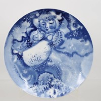 Auktion 372<br>Meissen Weihnachtsteller, 1977, Motiv "Frau Holle", 1. Wahl, ca. D-26cm