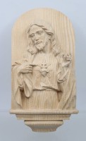 Auktion 372<br>Wandrelief, Christus, Holz, ca. 28,5 x 15,5cm