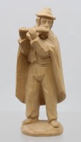 Auktion 372<br>Holzfigur, Hirte mit Fl&ouml;te, ca. H-16,2cm
