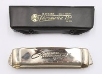 Auktion 372<br>Hohner Chromonica II deLuxe, in Etui