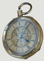 Auktion 372<br>antike goldene Damentaschenuhr-750-, 18 Kt., D-3,3 cm, ca. 30,4 gramm, 2 Deckel Gold, Aufzugkrone fehlt, aber Werk l&auml;uft, Dyson&amp;Son, Winchester