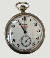 Auktion 372<br>mechan. russische HTU "Molnija", Deckel mit Dampflok, Werk l&auml;uft, D-5 cm