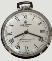 Auktion 372<br>mechan. HTU "King Anker", Krone nicht fest?, Werk steht, D-4 cm