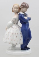 Auktion 372<br>Figur "Vergib mir", Bing und Gr&ouml;ndahl, Entw. Claire Weiss, Modellnr. 2372 , H-19,5cm