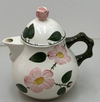 Auktion 372<br>Teekanne "Villeroy&amp;Boch" Wildrose, Deckelinnenrand kl. Abplatzer, H-19 cm