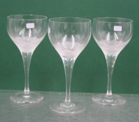 Auktion 372 / Los 10050 <br>3x Sherry-Gl&auml;ser, Rosenthal, Lotus, ca. H-13,5cm